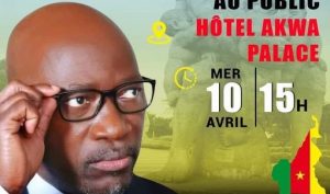 Charles Blé Goudé anime une Conférence Grand Public à Douala.